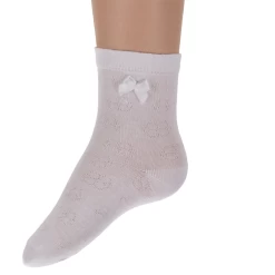 Ewers Kindersok Wit Met Strikje