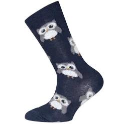 Ewers Kindersokken Donkerblauw Met Uiltjes