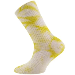 Ewers Kindersokken Ribstof Batik/Tie-dye Print Geel