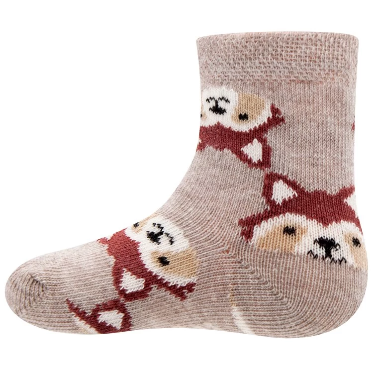 Babysokjes Met Wasbeertjes Bruin/Beige - Dubbelpak - Ewers - Afbeelding 4