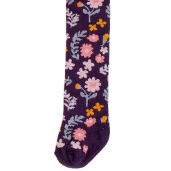 Maillot Donkerblauw Met Bloemen En Blaadjes - Ewers - Biologisch Katoen (GOTS)