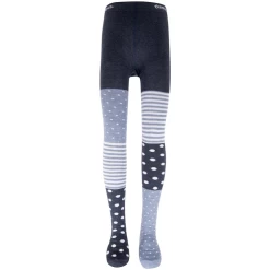 Maillot Blauw Met Vlakken - Dots En Streepjes - Ewers