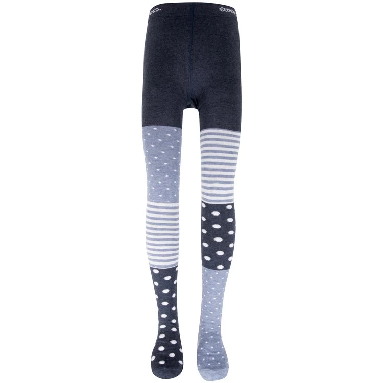 Maillot Blauw Met Vlakken - Dots En Streepjes - Ewers