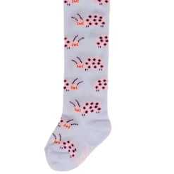 Maillot Babymaat Ewers - Lichtblauw Met Vrolijke Lieveheersbeestjes In Roze/Zwart