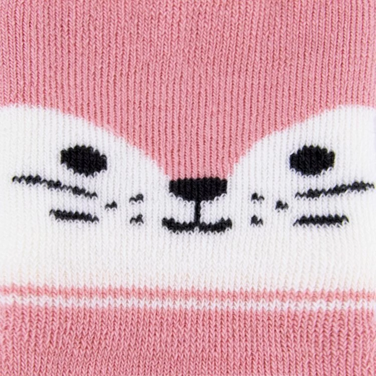 Ewers Antislipsokken Oudroze Met Poezenhoofd - Afbeelding 2