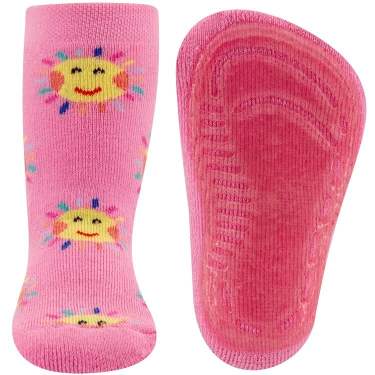 Ewers Antislipsokken Roze Met Zonnetjes