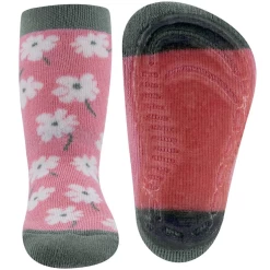 Ewers Antislipsokken Oudroze Met Bloemetjes