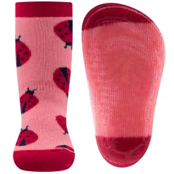 Antislipsok Ewers Roze/Donkerroze Met Lieveheersbeestjes