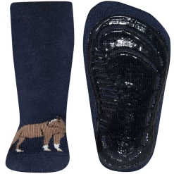 Ewers Antislip Sokken Donkerblauw Met Paard