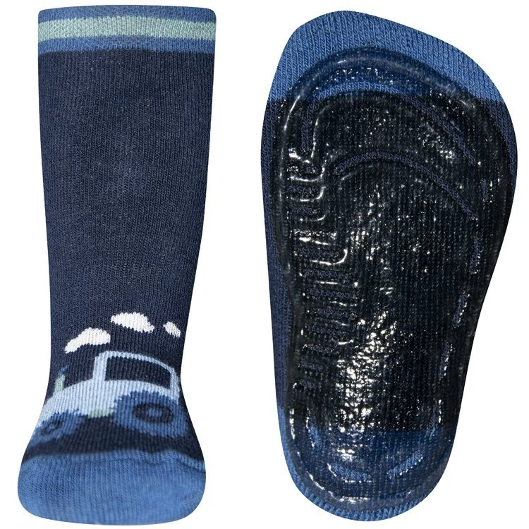 Ewers Antislipsok Donkerblauw Met Tractor
