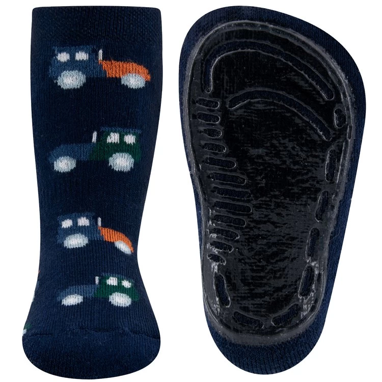 Ewers Antislipsokken Donkerblauw Met Trekkers