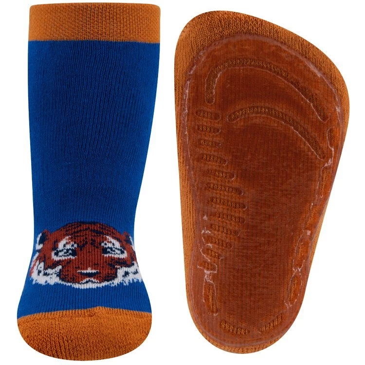 Ewers Antislipsokken Blauw Met Tijger