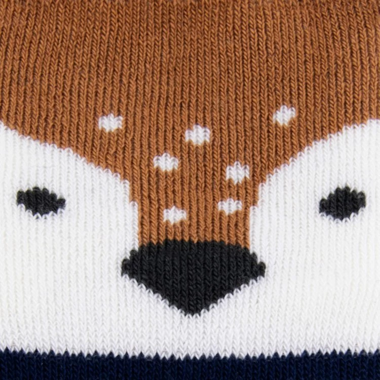 Ewers Antislipsokken Donkerblauw Met Strepen En Hertje - Afbeelding 2