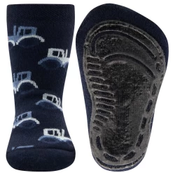 Antislipsok Donkerblauw Met Lichtblauwe Trekkers - Ewers