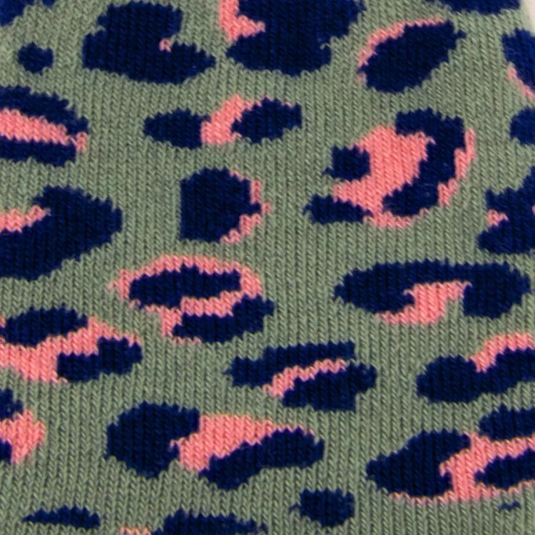 Ewers Antislipsok Licht Olijfgroen Met Wildlife Print - Afbeelding 2