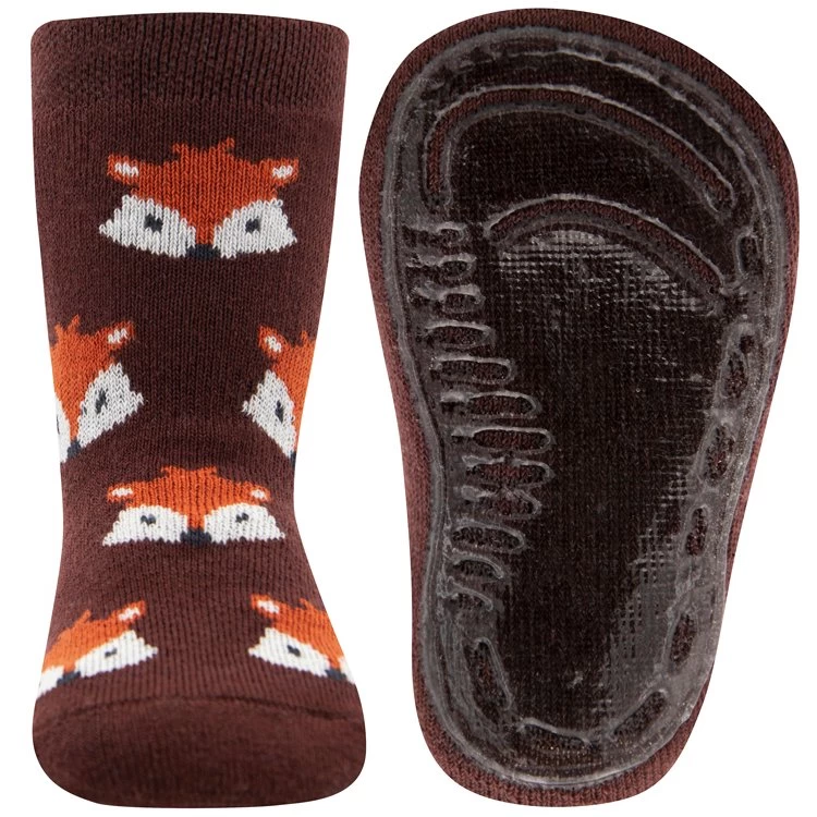 Antislipsok Met Vosjes Bruin - Ewers