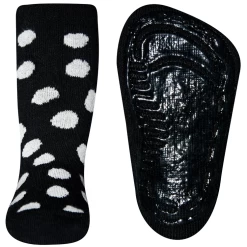 Antislipsok Voor Volwassenen - Zwart Met Witte Stippen - Ewers