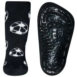 Antislipsok Voor Volwassenen - Zwart Met Voetballen - Ewers
