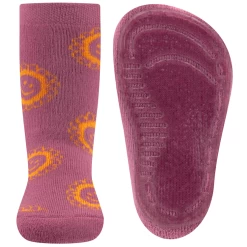 Antislipsok Ewers - Lila/Paars Met Gele Lachende Zonnebloemen