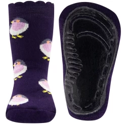 Antislipsok Paars Met Vogeltjes - Ewers