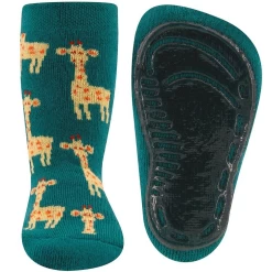 Ewers Antislipsloffen Zeegroen Met Giraffen