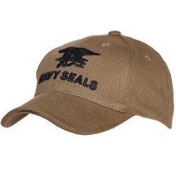 Baseballcap Navy Seals - Groen Met Zwart Geborduurd Logo