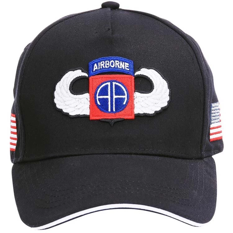 Baseballcap 82nd Airborne - Zwart