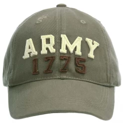 Baseballcap Stone Washed - ARMY 1775 - Groen