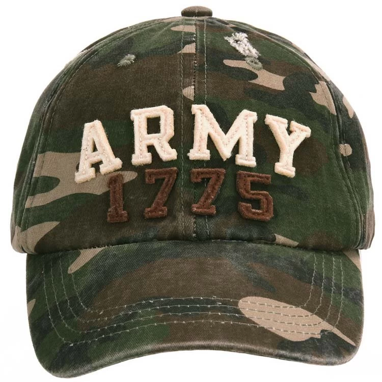 Baseballcap Stone Washed - ARMY 1775 - Camouflage
