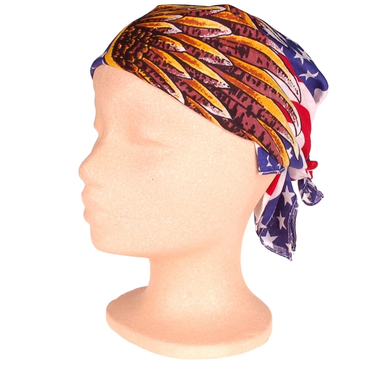 Bandana/Doek Adelaar/Amerikaanse Vlag 50x50 - Afbeelding 2
