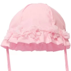 Zonnehoedje Roze Met Bloemetjes