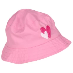 Zonnehoedje Roze Met Roze En Witte Hartjes