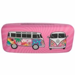 Brillenkoker Volkswagen T1 Kampeerbus Roze