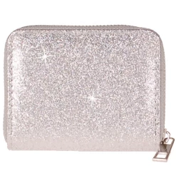 Meisjes Portemonnee Zilverkleurig Glitter